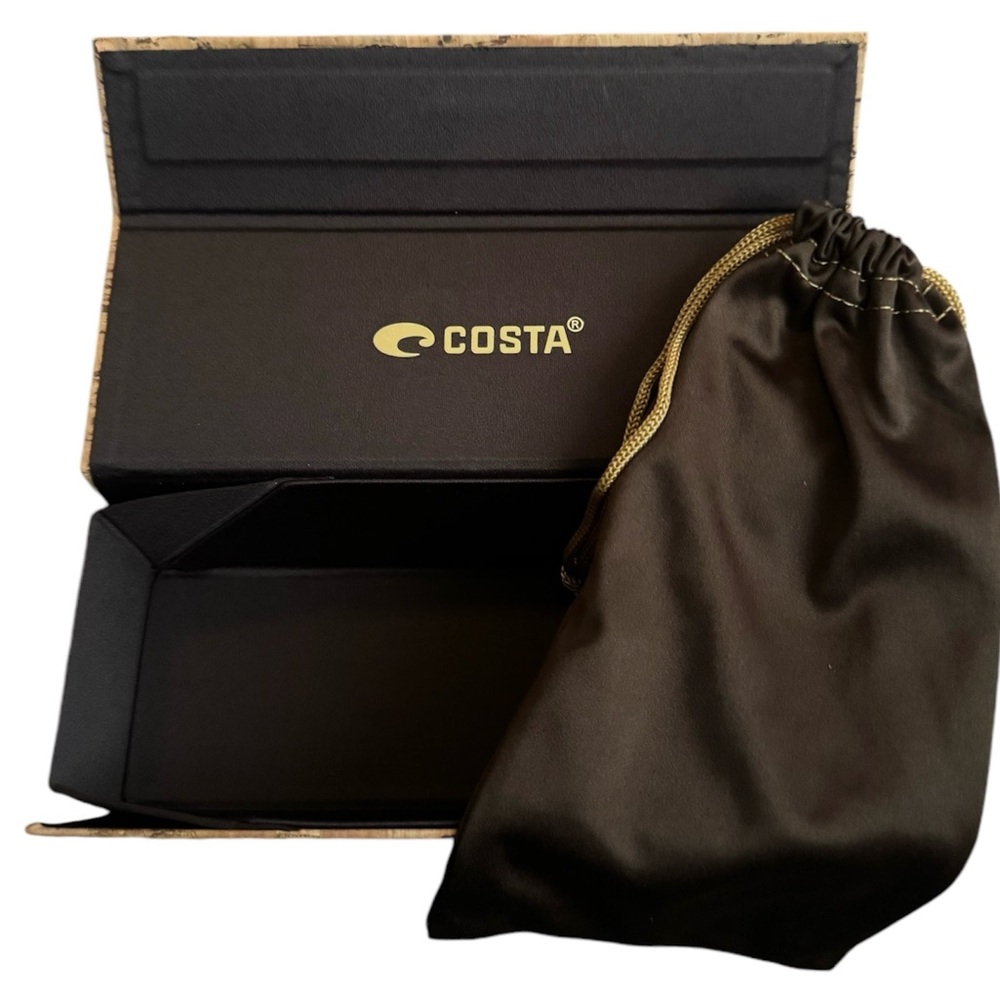 COSTA glass case with dust bag. Brand new